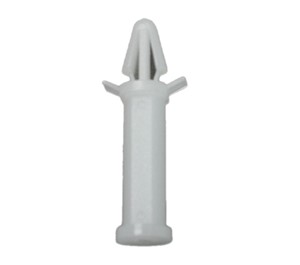 PCB Support post, nylon, M3 female screw, firm locking grip, 4mm PCB hole diameter