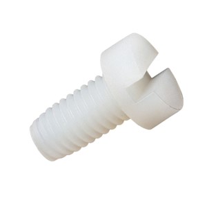 M2.5 x 5mm Nylon screw pan slot head