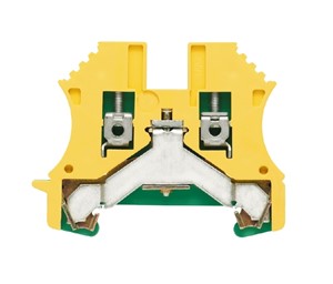 PE Terminal, screw connection, 2.5mm2, 300A, green/yellow colour, UL94V-0