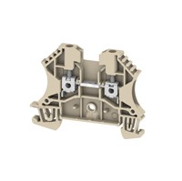 Feed-through terminal, screw connection, 2.5mm2, 800V, 24A, dark beige colour