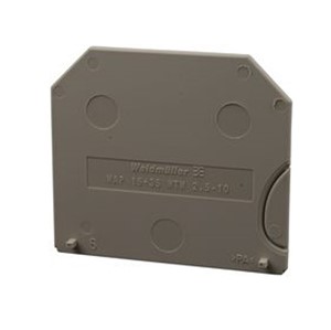 W-Series Terminal end plate, dark beige, UL94V-0, -60c to +130c operating temperature range, Wemidmaterial