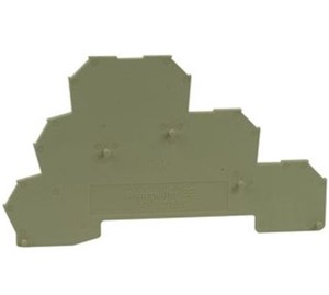 SAK Series end-plate, 1.5mm, dark beige, direct mounting
