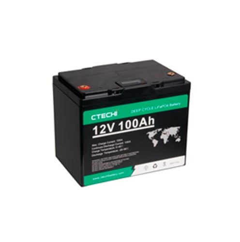 [T:Description]

Introducing the 12.8V 100Ah LiFePO4 Battery Pack: a reliable and powerful battery designed for a variety of applications. This rechargeable battery is the perfect replacement for traditional Lead Acid batteries and can be used to power a variety of home alarms and security systems, as well as to provide backup power for agricultural, camping, golf carts, mobility scooters, trolling motors, and campervan needs. 
[BR]
[BR]
With a voltage of 12.8V and a capacity of 100Ah, this LiFePO4 battery offers an impressive amount of energy storage no matter what your need is. It&#39;s lightweight, yet powerful, and certified for safe and reliable performance. Charge it up and enjoy up to 90% depth of discharge and 2000+ discharge cycles. Don&#39;t trust just any battery when it comes to your needs, trust the 12.8V 100Ah LiFePO4 Battery Pack.

[T:Tech Specs]
Nominal voltage: 12.8V 100Ah
[BR]
Type: LiFePO4 High-Performance Lithium Battery
[BR]
Dimensions: 256mm (L) x 165mm (W) x 210mm (H)
[BR]
Terminals: M8 Screw Terminals
[BR]
Weight: 10.5KG
[BR]
Additional: Integrated BMS PCBA, 100A maximum charge/discharge current, LCD Display
[T:Uses:]
[UL]- Replacement batteries for lead acid - Home Alarms - Security Systems - Backup Power - Agricultural - Golf Carts - Golf Trundlers - Mobility Scooters - Trolling Motors - Campervans - Camping - Solar Energy Storage[/UL]