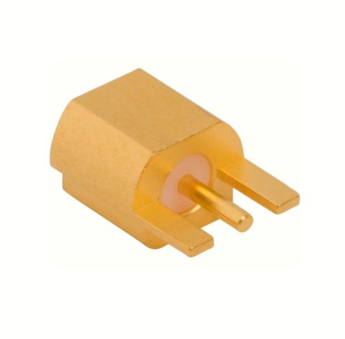 SMD MMCX Connector, edge mounting, Gold flash