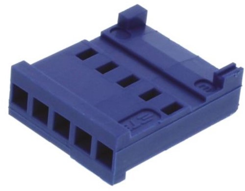 7 Way HE14 series connector housing female, single row, 1 x 7, black