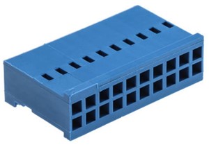 22-Way (2 x 11) HE14 series, connector housing, female