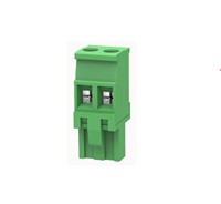 2-Way Pluggable terminal block, 5.08mm pin pitch, vertical mount, screw connection, M3 screwthread, 15A 300V rated (UL), 12-28AWG wire gauge range, polyamide PA66 green insulator UL94V-0,CSA/UL/VDE safety approvals