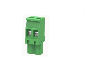 2-Way Pluggable terminal block, 5.08mm pin pitch, vertical mount, screw connection, M3 screwthread, 15A 300V rated (UL), 12-28AWG wire gauge range, polyamide PA66 green insulator UL94V-0,CSA/UL/VDE safety approvals 2-Way Pluggable terminal block, 5.08mm pin pitch, vertical mount, screw connection, M3 screwthread, 15A 300V rated (UL), 12-28AWG wire gauge range, polyamide PA66 green insulator UL94V-0,CSA/UL/VDE safety approvals