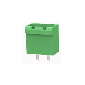2-Way Pluggable PCB connector, 5.08mm pin pitch, vertical connection, 15A 300V rated (UL),polyamide green insulator UL94V-0, CSA/UL/VDE safety approvals