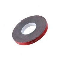 3M 5952 VHB Double sided tape, conformable modified acrylic foam, 9.65mm width, 1.143mmthickness, polyethylene film backing, black, 4.57m/spool (5 yds)