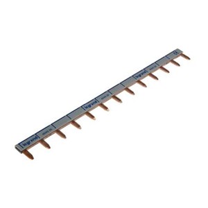 13-Way 400V 63A 9mm Bus-bar 16mm2 cross section, 1-phase, blue/black reversible colour, 0.63kArated short circuit current