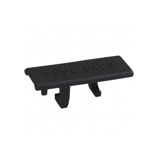 Cover for 4527 PCB Mount fuse holder, black nylon, flame retardant