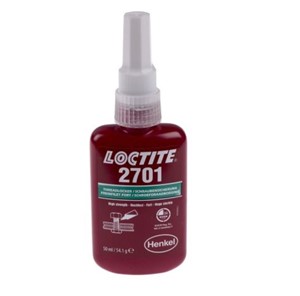 Loctite 2701 Green Pipe &amp; Thread Sealant Liquid for Threadlocking. 50 ml Bottle, -55 to +150C