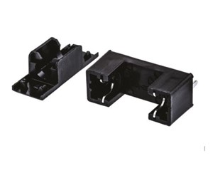PCB Mount fuse holder, 250V 6.3A rating, 5mm x 20mm fuse size, 22.6mm PCB pitch (includes cover)