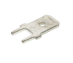 4.8mm QC terminal tab PCB mount tin plated brass material 0.51mm tab thickness