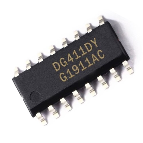 Dual 4-Channel Analogue multiplexer/demultiplexer, SP4T, CMOS low power dissipation, 4.5-5.5V supplyvoltage, 58ns (Ton), 48ns (Toff) switch time, 150 ohm, SMD SOIC-16 package