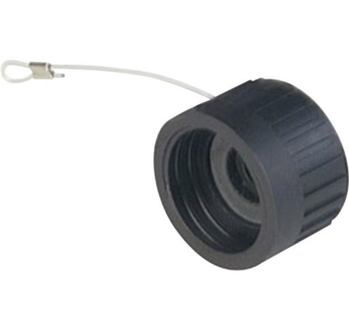 Protective dust cap for use with male CA series circular connectors (Hirschmann CA 00 SD 2),variable size nylon loop