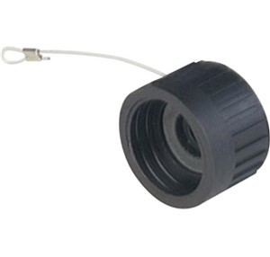 Protective dust cap for use with male CA series circular connectors (Hirschmann CA 00 SD 2),variable size nylon loop