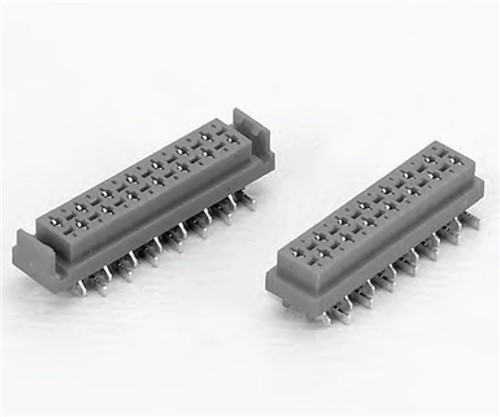 20-pin SMD Micro-Match style vertical header connector, 1.27mm PCB pitch, dual row