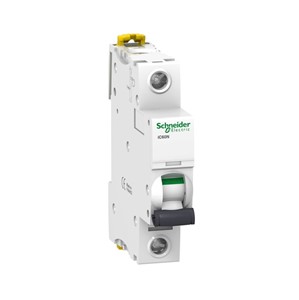 10A iC60N Miniature circuit breaker, single pole, DIN-rail mounting, type C tripping, 6kA shortcircuit breaking capacity, 230/400V, 20,000 cycle mechanical endurance, 10,000 cycle electricalendurance, IEC60947-2