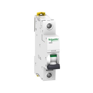 32A Miniature circuit breaker, single pole, DIN-rail mounting, C-Curve tripping, 10kA (72VDC)short circuit breaking capacity, 20,000 cycle mechanical endurance, 10,000 cycle electricalendurance, EN/IEC 60947-2, EN/IEC 60898-1