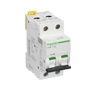 6A Miniature circuit breaker, two pole, DIN-rail mounting, type C curve, 6kA short circuit breakingcapacity at 400VAC 50/60Hz, 20,000 cycle mechanical endurance, 10,000 cycle electricalendurance