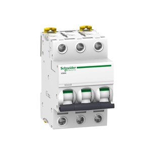 50A Acti9 IC60N Miniature circuit breaker, 3-pole, DIN-rail mounting, type C curve, 6kA short circuitbreaking capacity at 440VAC 50/60Hz, 20,000 cycle mechanical endurance, 10,000 cycle electricalendurance, IP20 environmental rating, EN/IEC 60898-1, EN/IEC 60947-2 standards