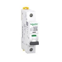 6A Miniature circuit breaker Acti9 iC60H, 1-pole, DIN-rail mounting, type C curve, 70kA shortcircuit breaking capacity at 240VAC 50/60Hz, 20,000 cycle mechanical endurance, 10,000 cycleelectrical endurance, IEC/EN 60947-2