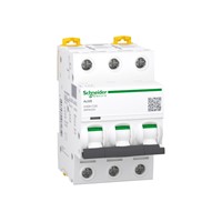 20A Miniature circuit breaker Acti9 iC60H, 3-pole, DIN-rail mounting, type C curve, 30kA shortcircuit breaking capacity at 240VAC 50/60Hz, 20,000 cycle mechanical endurance, 10,000 cycleelectrical endurance, IEC/EN 60947-2