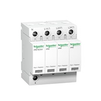 Acti9 iPRD20 Modular surge arrestor, 3P+N, DIN rail mounting, 230/400VAC @ 50/60Hz, 5kA nominaldischarge current, 20kA maximum discharge current, 350VAC maximum continuous voltage, IEC61643-11:2012