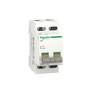 Acti9 iSW Switch disconnector, 3-pole, 32A, 415VAC, 4kV pulse withstanding, DIN rail mounting,300,000 cycle mechanical durability, 30,000 cycle electrical durability, IEC60947-3