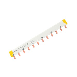 Acti 9 Comb busbar, 1L + N, 18mm pitch, 12 modules, 100-amp, tooth connector type, 415VACrated operational voltage, 500VAC rated insulation voltage, 1000mm width, IEC60947-7-1, IEC 61439-2,IP20 protection