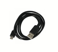1200mm USB-A (4-pin Male) to USB-B Micro (5-pin Male) cable assembly, black USB2.0 28AWG 4.2mm ODcable, PVC 80P black overmolded connectors, individually bagged, as per approved samples anddrawings, revision S1 - 08-SEP-2026