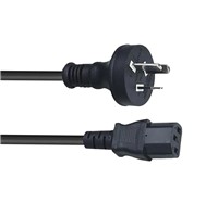 5000mm +/-50mm NZ/AU 250VAC 10A IEC Power cable, black H05VV-F 250/440V 3Gx1.00mm2 4V-75 blackcable (brown/blue/yellow-green cores), AL-105 IEC60320 C13 black connector, AL-103 SAA NSW27943AU/NZ 3-pin black plug, 240mm bundle/hanking, as per approved samples and drawings, revision 00,06-MAY-2025
