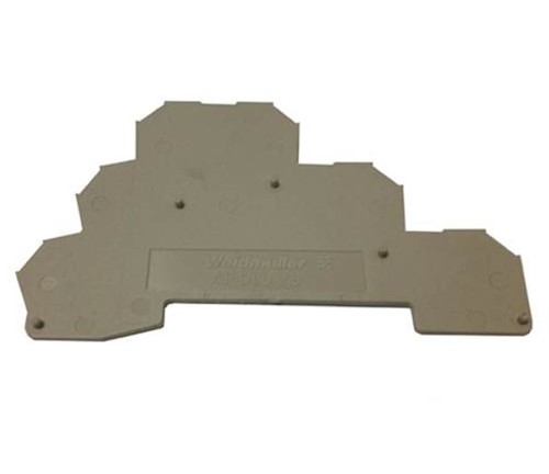 SAK Series end-plate, 1.5mm, dark beige, direct mounting