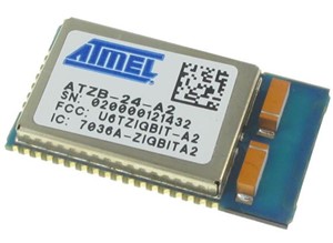 Atmel ZigBit module 2.4GHz 802.15.4/ZigBee module 24mm x 13.5mm ultra compact previouslyMeshnetics: ZDM-A1281-A2