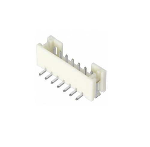 7-pin 2mm pitch SMD shrouded locking vertical pin header 100V 2A with suction cup fitted