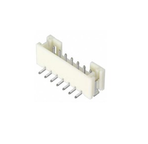 7-pin 2mm pitch SMD shrouded locking vertical pin header 100V 2A with suction cup fitted