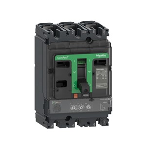 ComPacT NSX160F AC 3-pole MicroLogic 2.2 trip unit, 160-amp trip rating, 690VAC ratedoperational voltage, AC network, 36kA/415VAC breaking capacity, 40,000 cycle mechanicaldurability, 20,000 cycle electrical durability (440Vin), IP40 environmental protection, IEC/EN60947-2