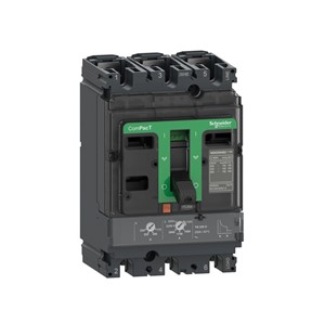 250A ComPacT NSX250F Circuit breaker, AC network, 36kA/415VAC breaking capacity, 3-pole, 20,000cycle mechanical endurance, 10,000 cycle electrical endurance, IP40 protection, IEC/EN60947-2