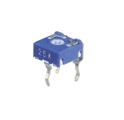 47R Carbon 1-turn linear horizontal bottom adjust trimmer potentiometer (Snap-Pin)