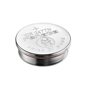 3V 950mAh Lithium coin cell battery (CR2477), 24.5mm x 7.7mm, 1.0mA continuous drain, -40c to+85c operating temperature range, high-rate pulse discharge, excellent low temperature performance,self-discharge &lt;1% per year