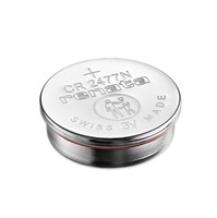 3V 950mAh Lithium coin cell battery (CR2477), 24.5mm x 7.7mm, 1.0mA continuous drain, -40c to+85c operating temperature range, high-rate pulse discharge, excellent low temperature performance,self-discharge &lt;1% per year