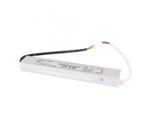 30W 12VDC 170-250VAC IP67 Switch mode LED power supply 1-wire output wall mount aluminium housingCE NZ AC Plug