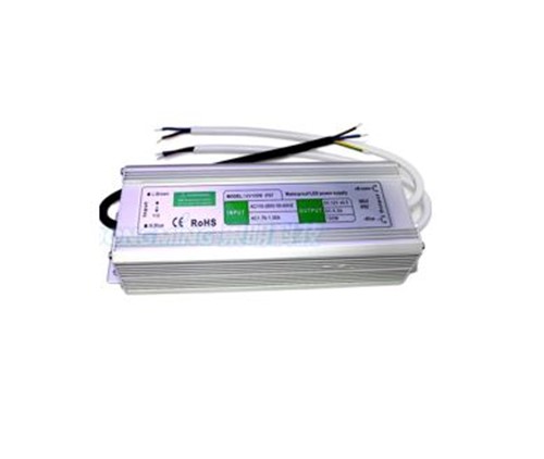 100W 12VDC 170-250VAC IP67 Switch mode LED power supply 1-wire output wall mount aluminium housingCE NZ AC Plug