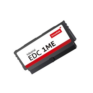 Innodisk 8Gb embedded disk card, EDC 1ME vertical, PATA 44-pin interface, SLC flash, 110/75MB persecond maximum read/write, 2 channels, ATA security, MTBF&gt;3 million hours, 0.76W power consumption, -40c to +85c industrial grade operating temperature range