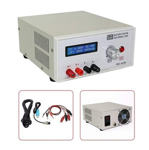 Included with Product:

1 x EBC-A10H Battery Capacity Tester

4 x Tester Cables

1 x USB to TTL cable

1 x Power supply cable


Features:

1.1 Battery Capacity Test - Designed for charging and discharging a wide range of batteries/batterybanks, like NiMH, NiCd, LiPo, LiFe and Pb and supports capacity tests.

1.2 Portable Power Bank Test - The tester supports charging and discharging of portable power banks,as well as testing their capacities.

1.3 Power Performance Test - Supports performance and aging tests of various kinds of DC powersupplies.


Specifications:

- Power Supply: AC 220V (200-240V AC).

- Voltage Setting Range: 0-30.00V, stepper 0.01V (during charging, the maximum voltage is limitedto power voltage -2V).

- Current Setting Range: for charge, 0.05-5.00A, stepper 0.01A (current adjusted automatically whenpower exceeding limits) for discharge, 0.05-10.00A, stepper 0.01A (maximum current shouldbe power current-0.5A).

- Charging modes: Standard Charging: Support NiMH, NiCd, LiPo, LiFe and Pb batteries CHG-CV: Currentand voltage can be set at a constant voltage (only for batteries)during discharging.

- Discharging modes: DSC-CC: Discharging batteries at a constant current, support testing batterycapacitor current of power supplies DSC-CP : Discharging batteries at a constant power, forconstant power equipment-like use or testing power.

- Automatic Charging/Discharging: The tester supports ?charging-discharging-charging? circlesfor capacity tests.

- Voltage accuracy: between 0-4.5V, 0.003V, ?0.5%, between 4.5-30V, 0.01V, ?0.5%.

- Current accuracy: 0.05-10.00A, 0.005A, ?0.5%.

- Capacity detection: &lt; 10Ah,0.001AH; 10-100Ah,0.01Ah; &gt; 100Ah,0.1Ah

- Four lines: voltage and current channels separated for high test accuracy

- LCD display: voltage, current, time, capacity, and etc.

- PC connection: the tester can connect to a computer through a designated USB-TTL cable formore functions, like graphs, calibration, firmware upgrade, and test circulation.


Precautions:

1. Positive and negative connections should not be reversed. Improper connection could damage thetester.

2. Always use the tester within the allowed ranges.