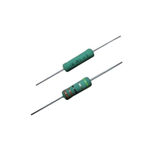 47R 5W 5% Wirewound axial resistor, flameproof insulation coating, high pulse loading, 17.5mm x6.5mm body size