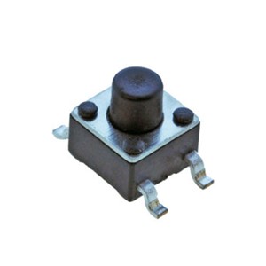 SMD Tactile Switch 6.0mm x 6.0mm, 7.0mm shaft height, 100,000 cycle (min) MTBF, 160gf operatingforce