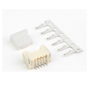 4-Pin SMD 2mm vertical locking header connector, placement cap fitted, 100V AC/DC 2A rating,UL94V-0, tin plated over nickel pins, tape and reel packaging